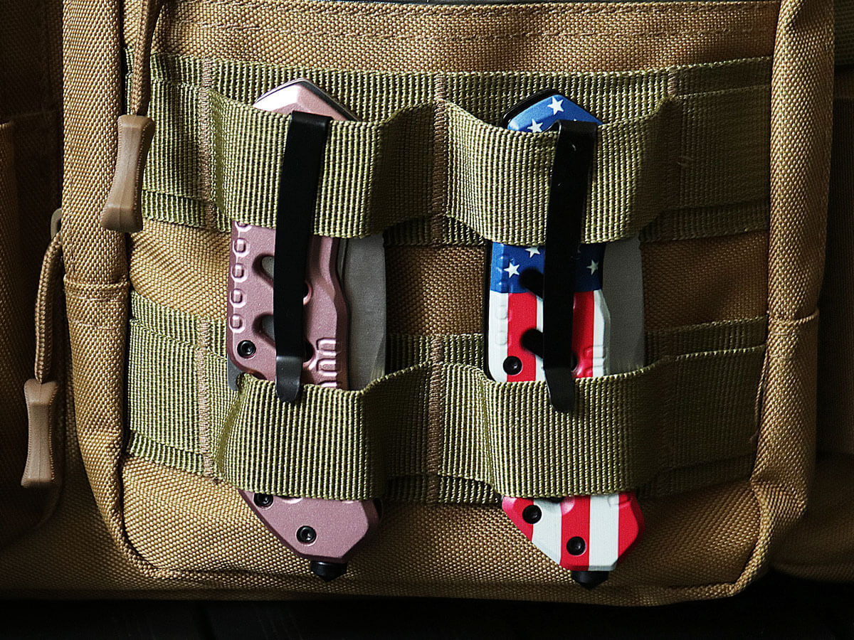 compact lightweight pink folding knife for women