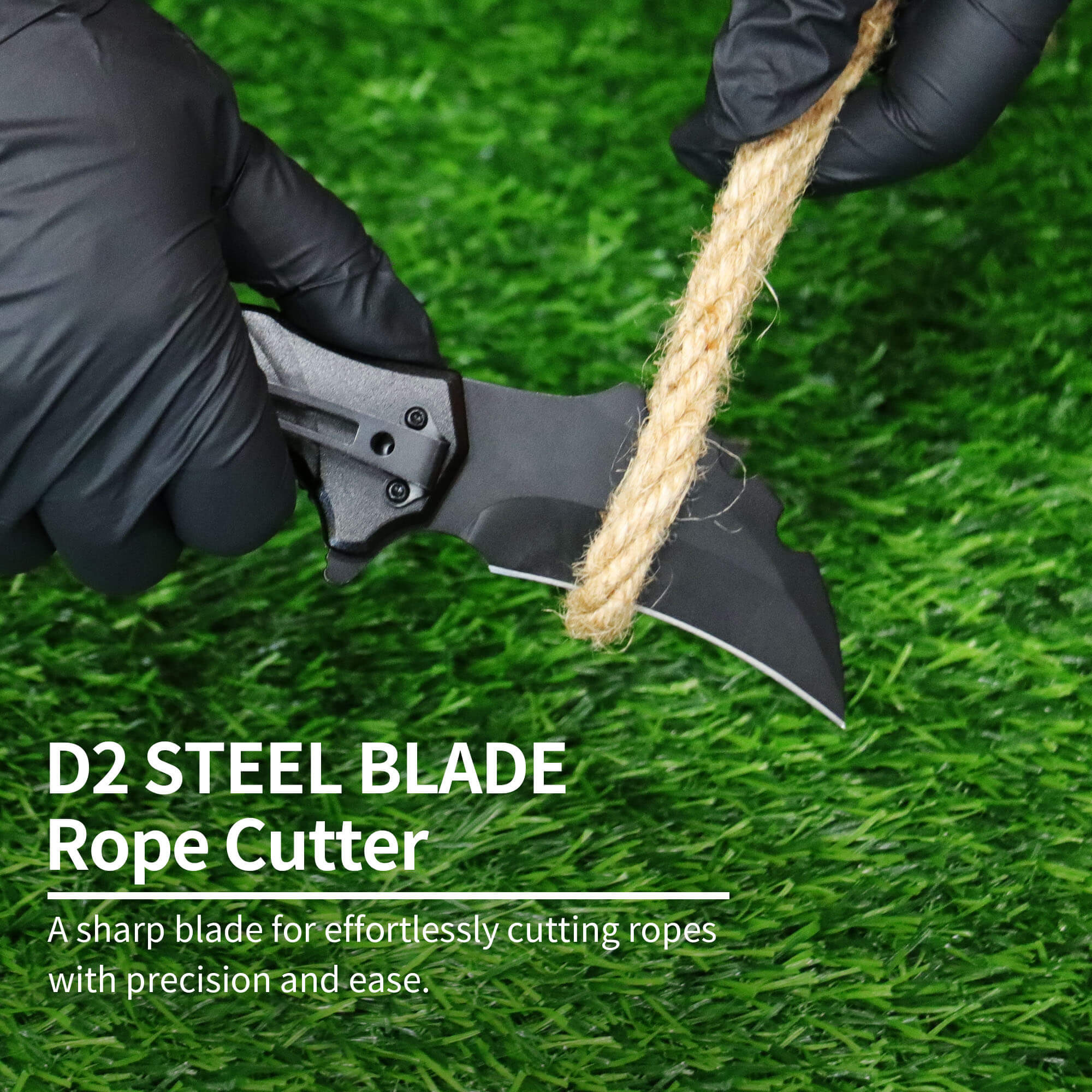 raptor claw knife curved blade for rope cutter