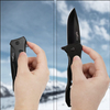 ALBATROSS 7.5" FK003 Black EDC Stainless Steel Tactical Folding Pocket Knife,SpeedSafe Spring Assisted Opening Knifes with Liner Lock,Pocketclip,Glass Breaker,Seatbelt Cutter