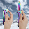 ALBATROSS 7.5" FK003 Color EDC Stainless Steel Tactical Folding Pocket Knife,SpeedSafe Spring Assisted Opening Knifes with Liner Lock,Pocketclip,Glass Breaker,Seatbelt Cutter
