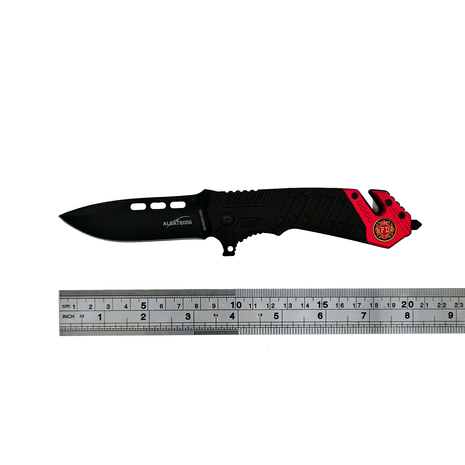 ALBATROSS FK029RD 8" Tactical Knife EDC Spring Assisted Opening Stainless Steel Folding Pocket Knife
