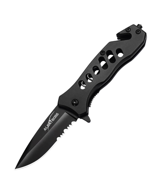 Serrated Edge EDC Pocket Knife Assisted Opening