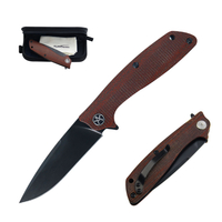 ALBATROSS Folding Knife FK056 - D2 Steel Blade with Black Coating, Modern Pocket Knife for Outdoor Use