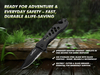 Serrated Edge EDC Pocket Knife Assisted Opening - FK003-35SD 