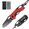 ALBATROSS Small Folding Knife with Bottle Opener and Wrench, Pocket knife EDC Gadgets for Daily Use,Gift for Men, AS-23288 (Red)
