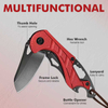 ALBATROSS Small Folding Knife with Bottle Opener and Wrench, Pocket knife EDC Gadgets for Daily Use,Gift for Men & Women, AS-23288 (Red)