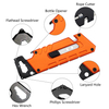 ALBATROSS Utility Knife - Multi-Tool with 3 SK5 Replaceable Blades, Screwdrivers, Wrench, Rope Cutter, and Bottle Opener, Aluminum Handle (Orange)