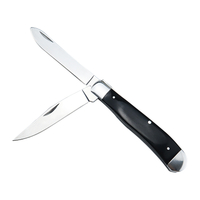 ALBATROSS Traditional Stainless steel Folding Pocket Knives with 2 Blades, FK060 (Black)