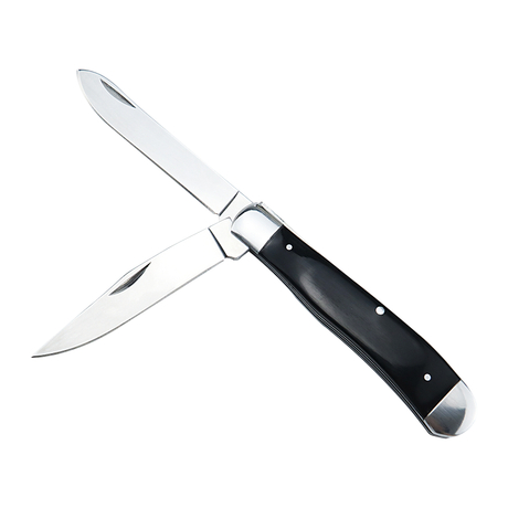 ALBATROSS Traditional Stainless steel Folding Pocket Knives with 2 Blades, FK060 (Black)