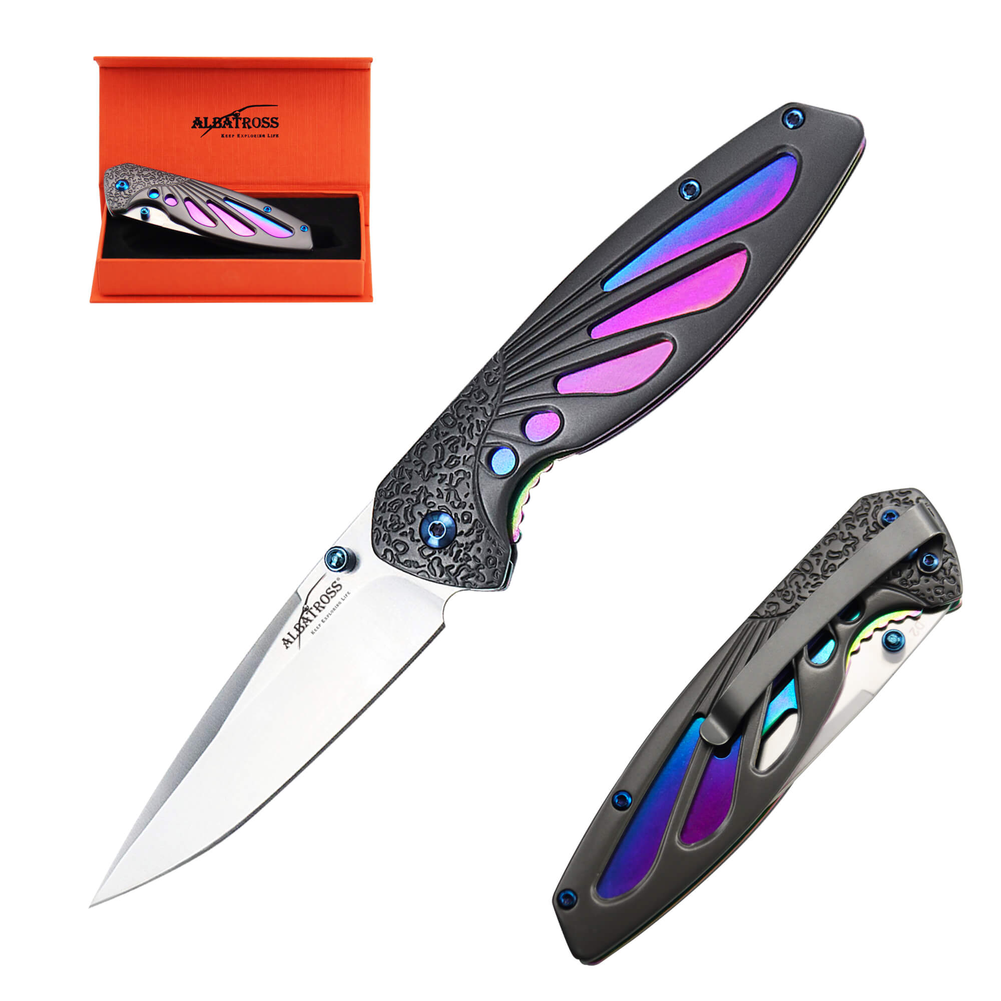 hgdk026 d2 steel pocket knife full view