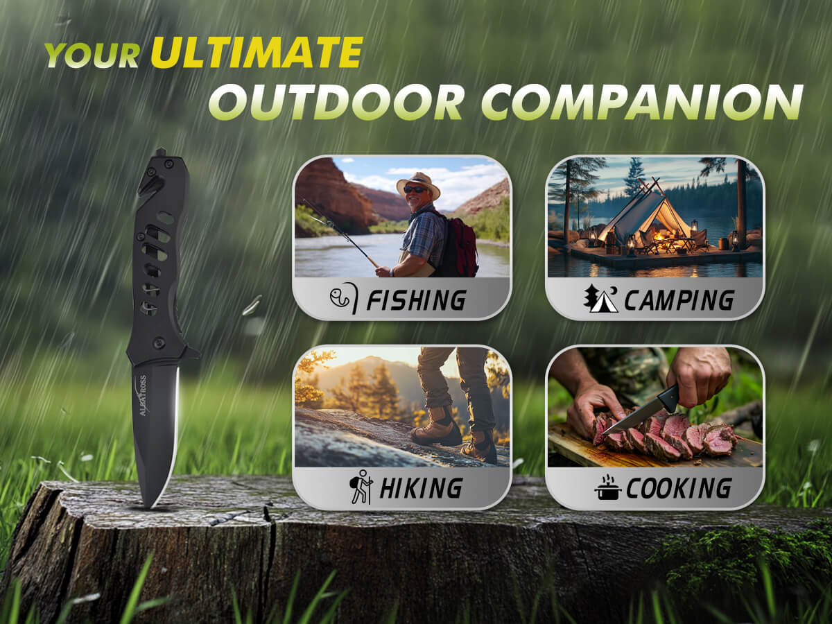 FK003 EDC pocket knife outdoor use for fishing camping hiking and camp cooking