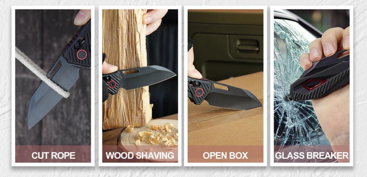 folding knife used for daily tasks like opening packages and cutting rope
