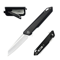 ALBATROSS Outdoor Folding Knife FK062 - Stonewash D2 Steel Blade, Pocket Knife with Deep Carry Clip