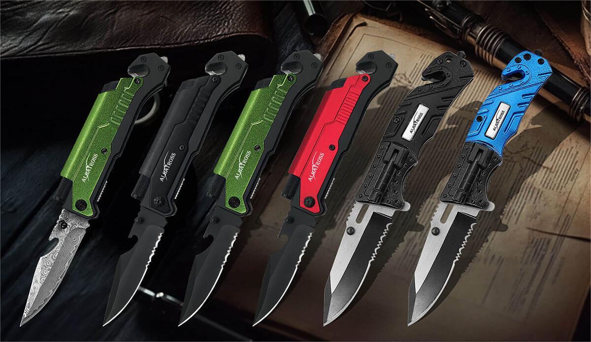 FK001 Series differ color and blade steel, compare FK017 multi tool knife