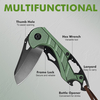 ALBATROSS Small Folding Knife with Bottle Opener and Wrench, Pocket knife EDC Gadgets for Daily Use,Gift for Men & Women, AS-23288-GN (GREEN)