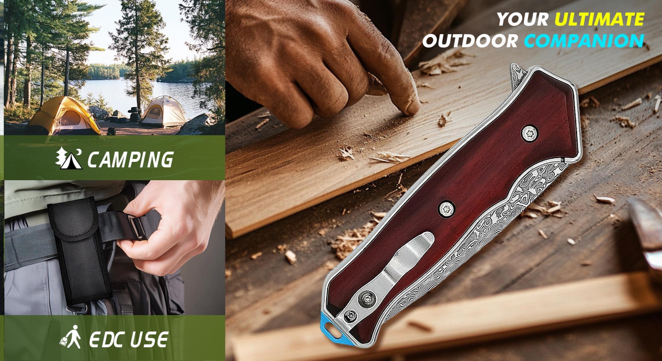 everyday carry knife placed with daily items showing typical EDC setup