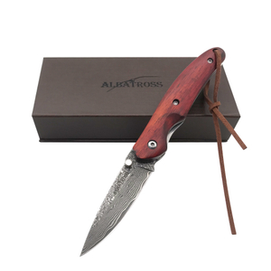 Awesome EDC Damascus Pocket Knife