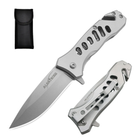 ALBATROSS FK003 Gray EDC Stainless Steel Tactical Folding Pocket Knife,SpeedSafe Spring Assisted Opening Knifes with Liner Lock,Pocketclip,Glass Breaker,Seatbelt Cutter