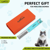 ALBATROSS Blue Damascus Cute Cat Pattern Pocket Knife - 3.5" Titanium Alloy, Box Cutter - Edc Keychain Gadgets with Bottle Opener, Christmas Gift for Cat Lovers