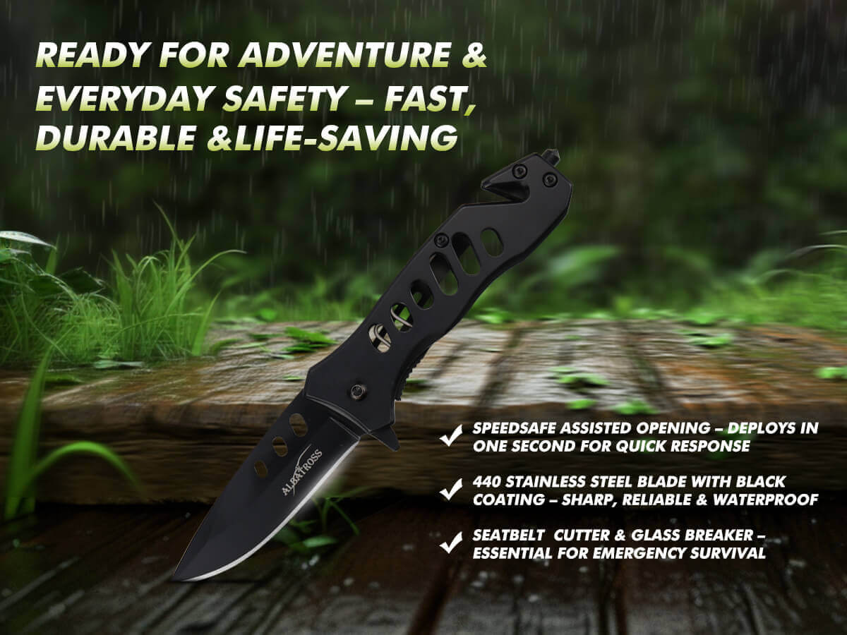 Black Coated Finish FK003 EDC Pocket Knife