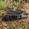 ALBATROSS 7.5" FK003 Black EDC Stainless Steel Tactical Folding Pocket Knife,SpeedSafe Spring Assisted Opening Knifes with Liner Lock,Pocketclip,Glass Breaker,Seatbelt Cutter