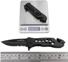 ALBATROSS FK003 BLACK EDC Serrated Blade Stainless Steel Tactical Folding Pocket Knife,SpeedSafe Spring Assisted Opening Knifes with Liner Lock,Pocket clip,Glass Breaker,Seatbelt Cutter