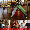 Damascus Multitool Knife with LED Light & Fire Starter – 6-in-1 Pocket Knife FK001DA