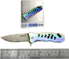 ALBATROSS FK003 Color EDC Damascus Steel Tactical Folding Pocket Knife,SpeedSafe Spring Assisted Opening Knifes with Liner Lock,Pocketclip,Glass Breaker,Seatbelt Cutter