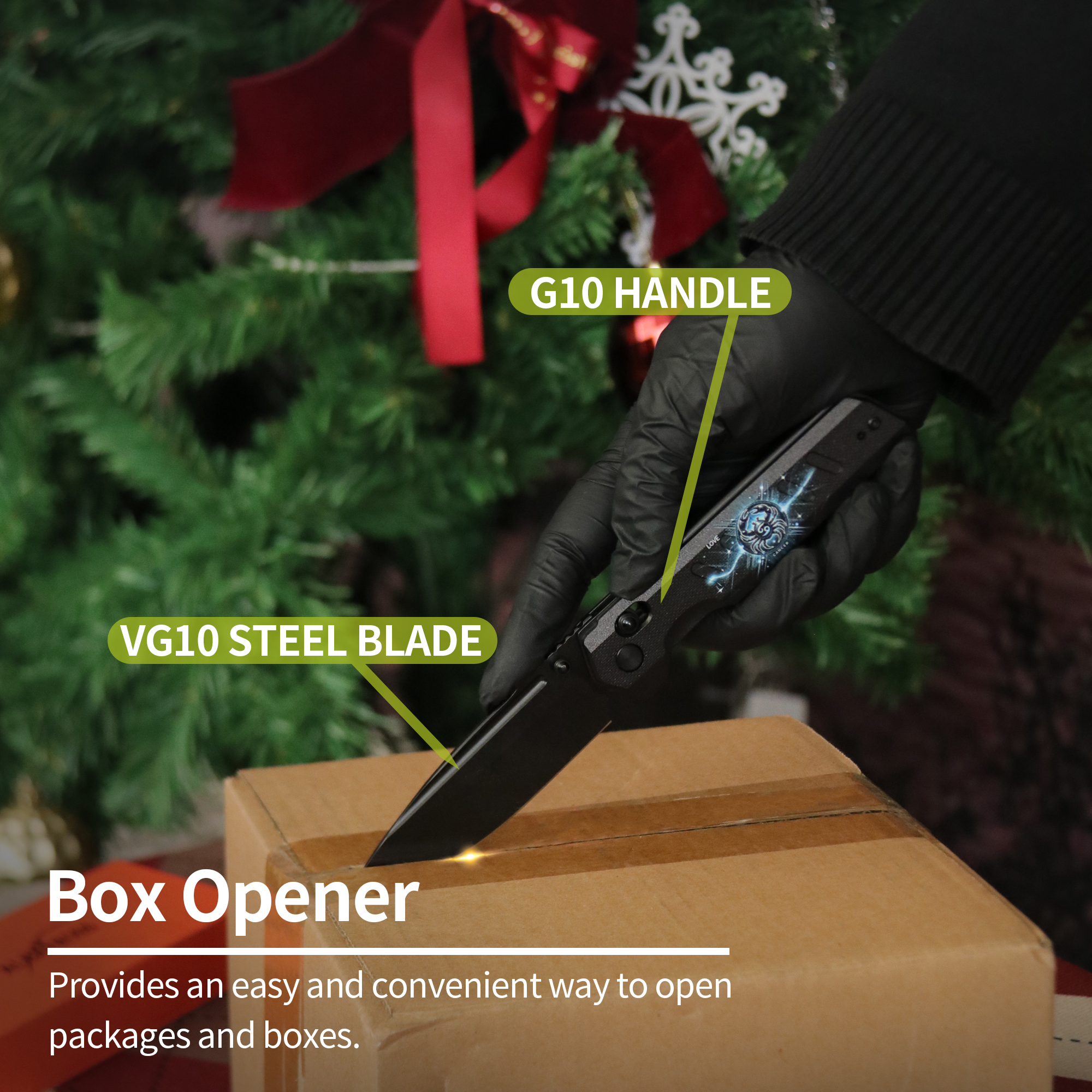 ALBATROSS Cancer VG10 Steel Pocket Folding Knife - 4.3