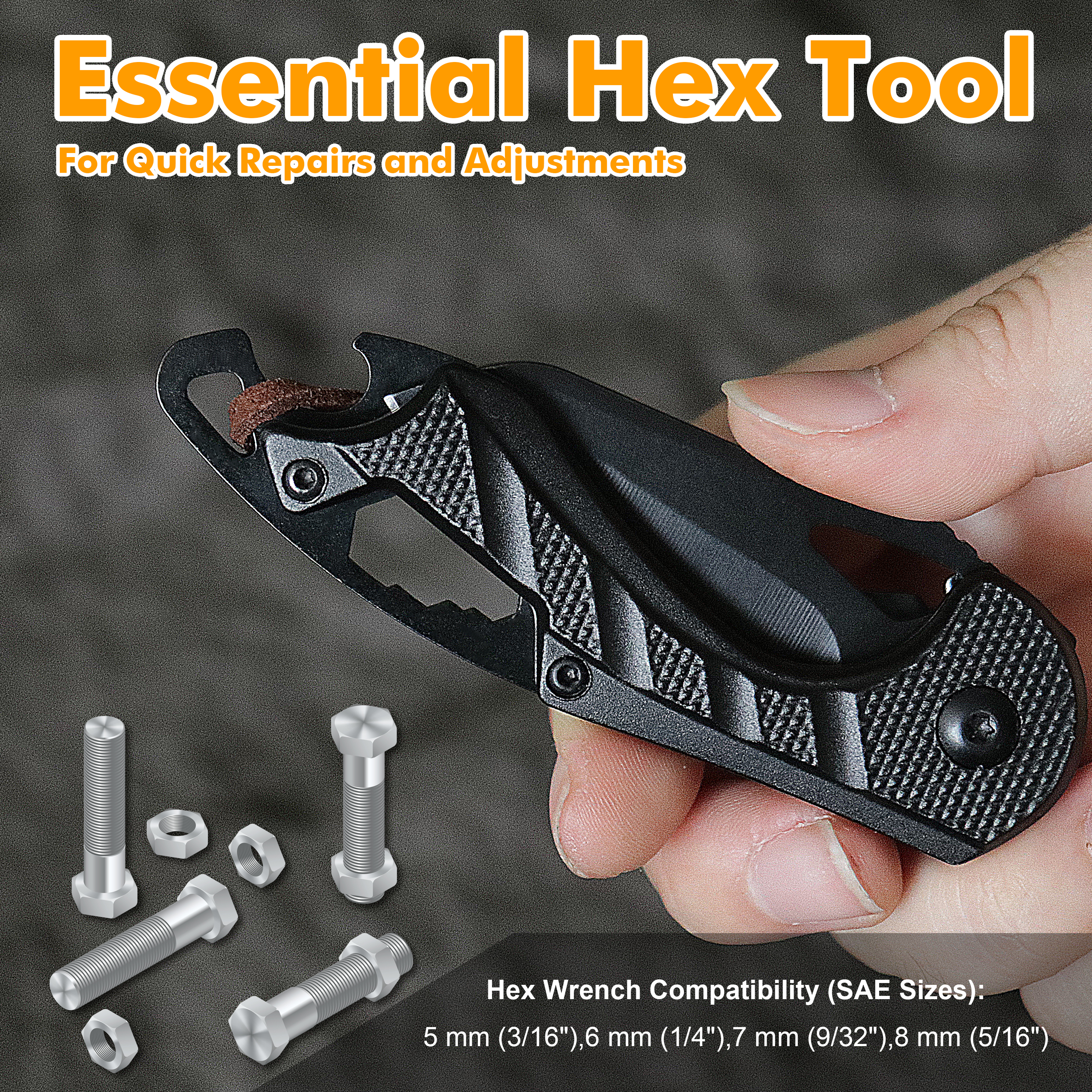 ALBATROSS Small Folding Knife with Bottle Opener and Wrench, Pocket knife EDC Gadgets for Daily Use,Gift for Men & Women, AS-23288-BK (BLACK)