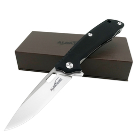 ALBATROSS FK005 EDC Pocket Folding Knife - D2 Tool Steel Blade, G10 Handle, 4 Inch Closed