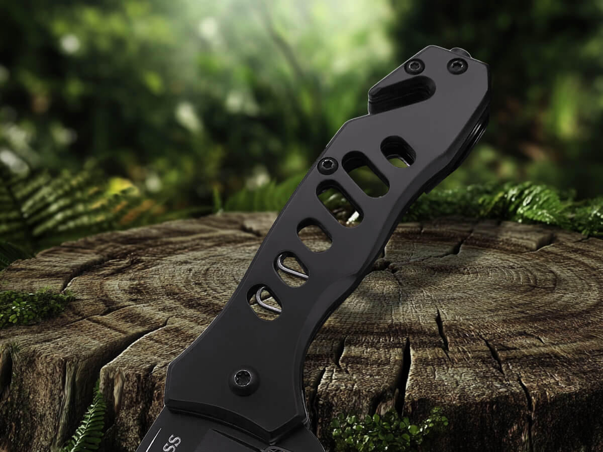 Serrated Edge EDC Pocket Knife Assisted Opening - FK003-35SD 