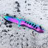 ALBATROSS FK003 Multicolor EDC Serrated Blade Stainless Steel Tactical Folding Pocket Knife,SpeedSafe Spring Assisted Opening Knifes with Liner Lock,Pocket clip,Glass Breaker,Seatbelt Cutter