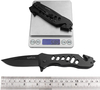 ALBATROSS 7.5" FK003 Black EDC Stainless Steel Tactical Folding Pocket Knife,SpeedSafe Spring Assisted Opening Knifes with Liner Lock,Pocketclip,Glass Breaker,Seatbelt Cutter