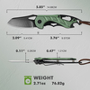 ALBATROSS Small Folding Knife with Bottle Opener and Wrench, Pocket knife EDC Gadgets for Daily Use,Gift for Men & Women, AS-23288-GN (GREEN)