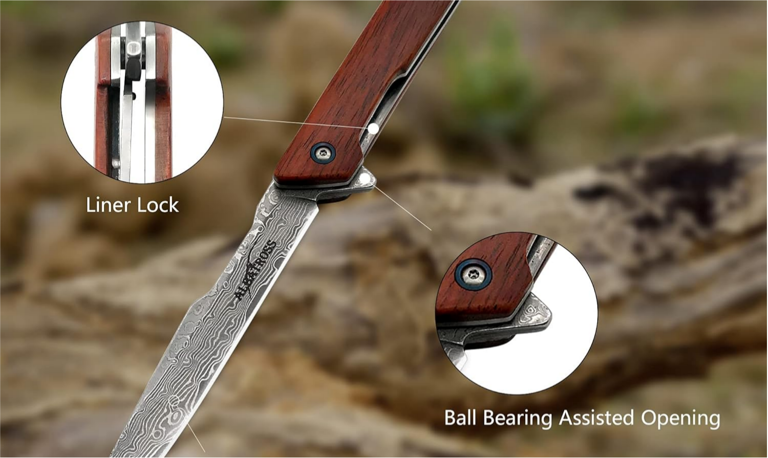 lubricating ball bearing knife pivot